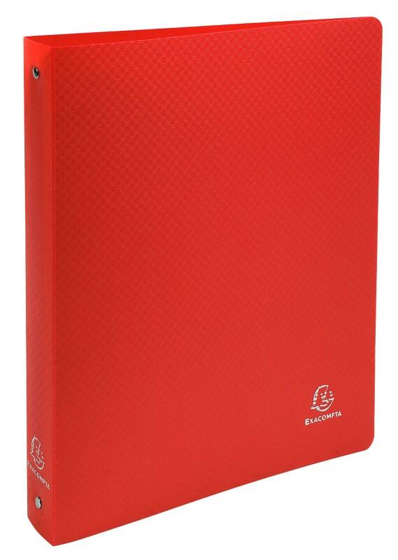 Exacompta Ringbuch 4 Ringe Polypropylen A4 Maxi Rot 20 Stück