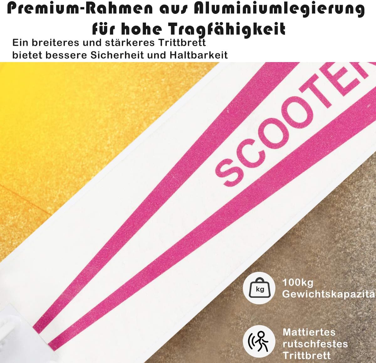 Costway Scooter Roller klappbar, Tretroller höhenverstellbar