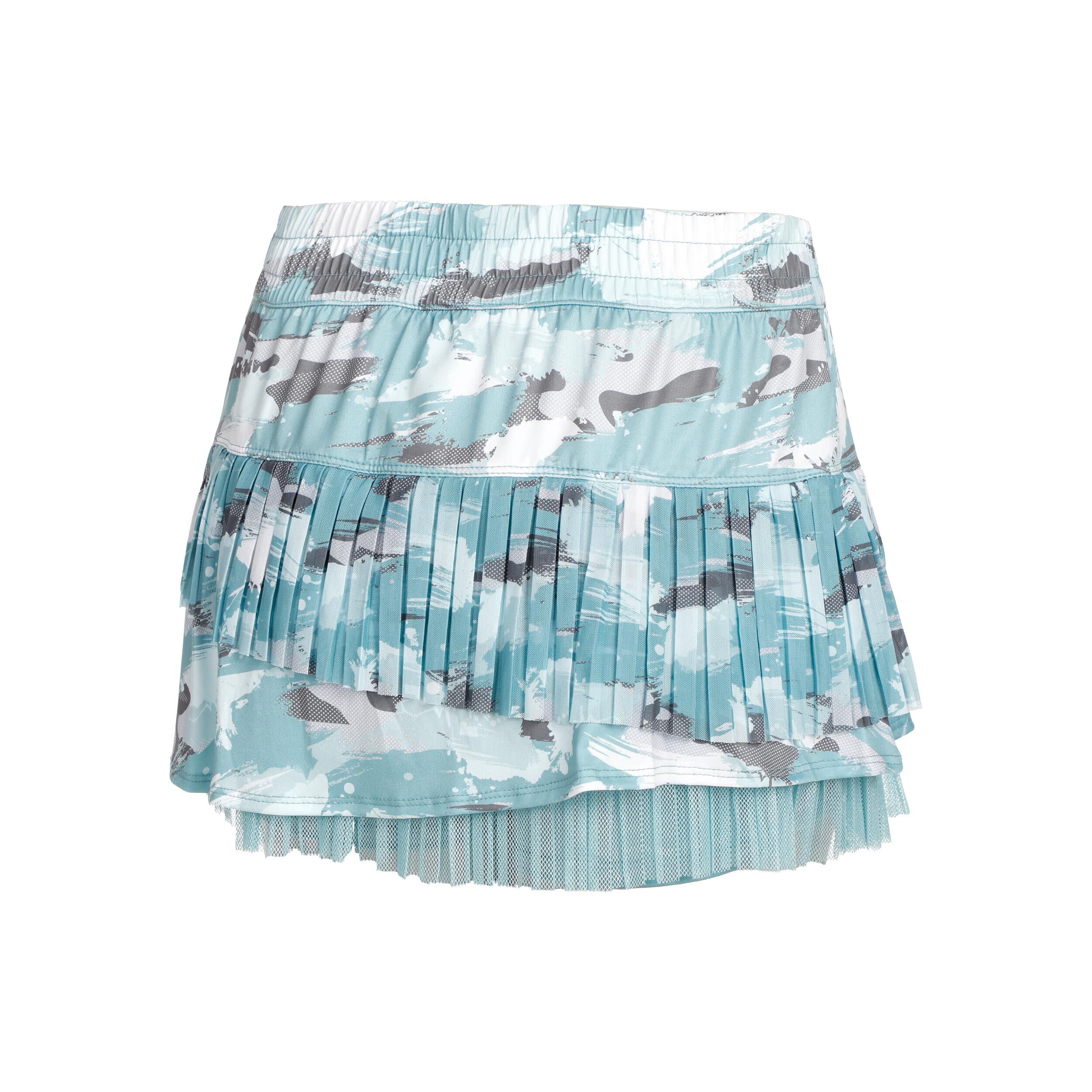 Hide N' Seek Pleated Rock Damen - Türkis, Mehrfarbig