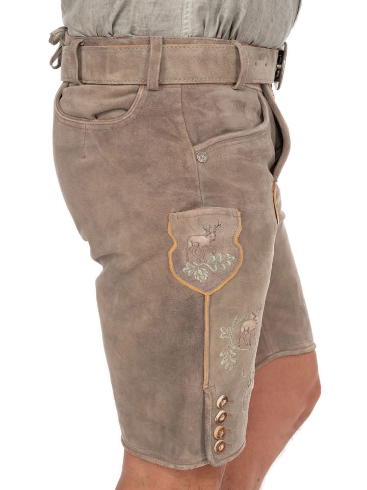 KRÜGER Lederhose 962467 in hellgrau günstig kaufen