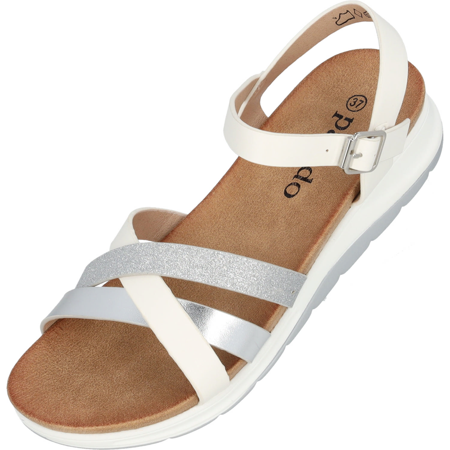 Palado Jantai, Sandalen, Damen, Weiß