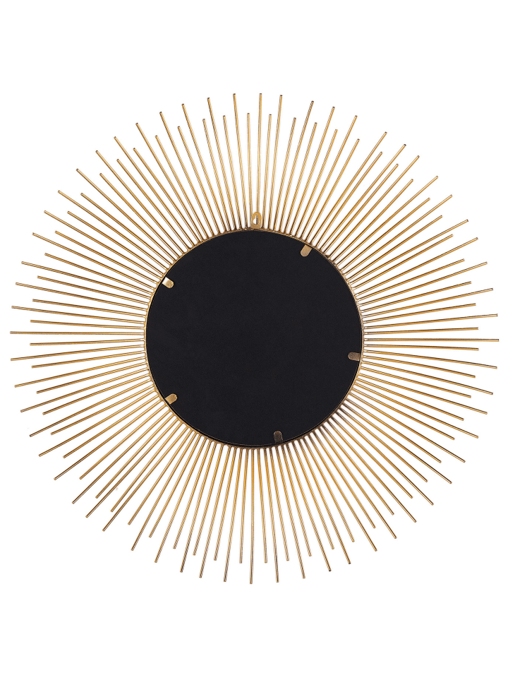 Beliani Dekospiegel CILLY in Gold - (W) 80 x (H) 80 x (L) 3 cm günstig kaufen onesize