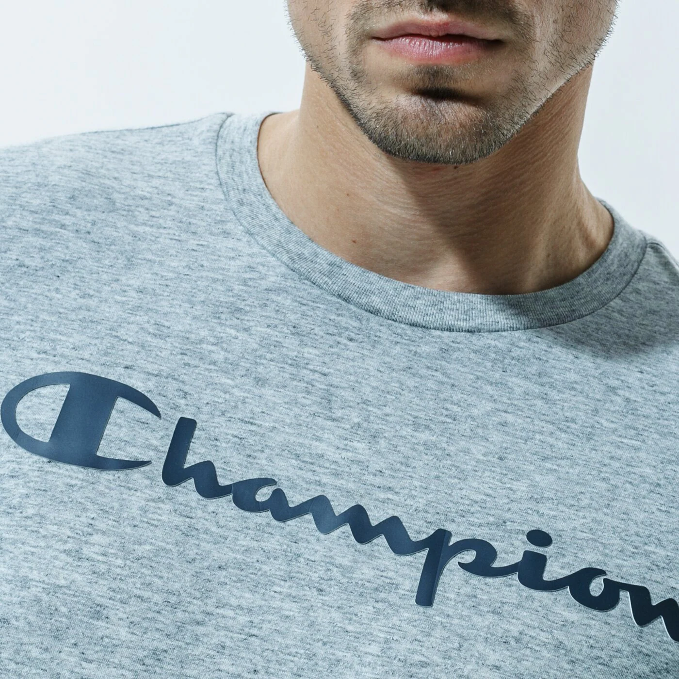CHAMPION T-SHIRT CREWNECK LONG SLEEVE T-SHIRT Grau