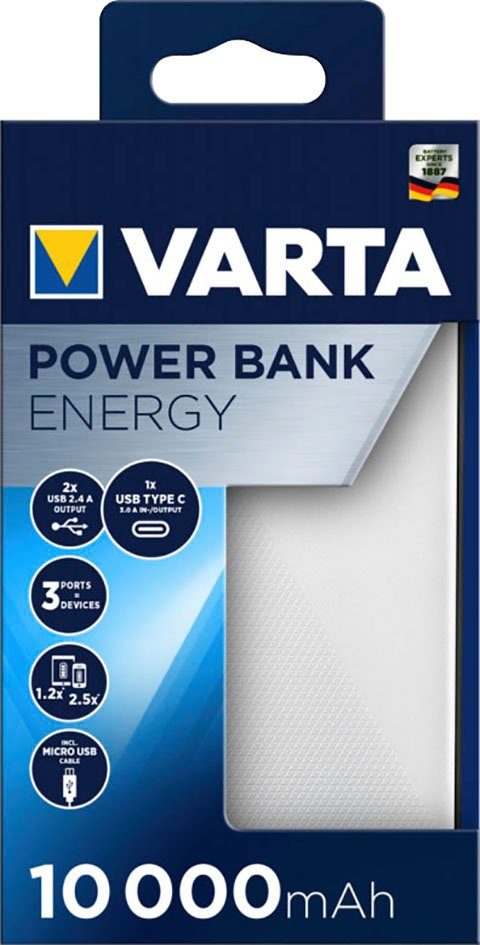 VARTA Power Bank Energy 10000 Akku 10000 mAh