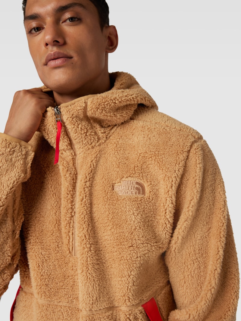 Hoodie aus Teddyfell Modell 'CAMPSHIRE' in camel