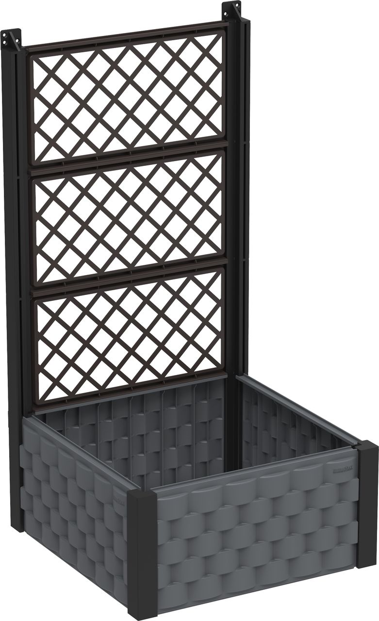 Duramax Kräutergarten 55 x 55 cm mit Rankhilfe Anthrazit DURAMAX IDMFPGB006CG