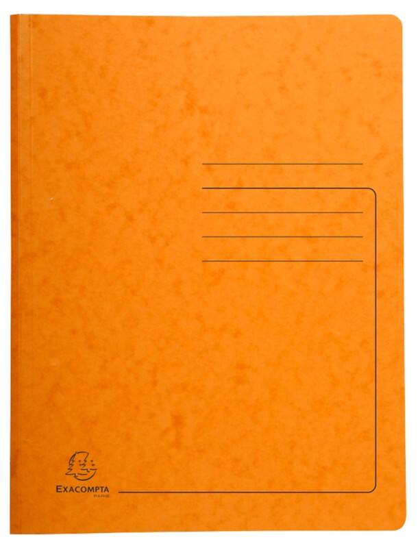 Exacompta Spiralmappe 240224E Orange Pressspankarton meliert 25 Stück