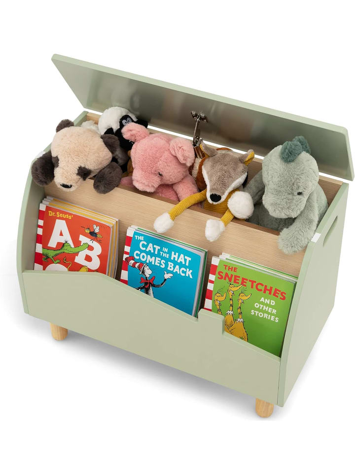 COSTWAY Spielzeugregal für Bücher Spielzeug in Grün günstig kaufen 60 x 30 cm
