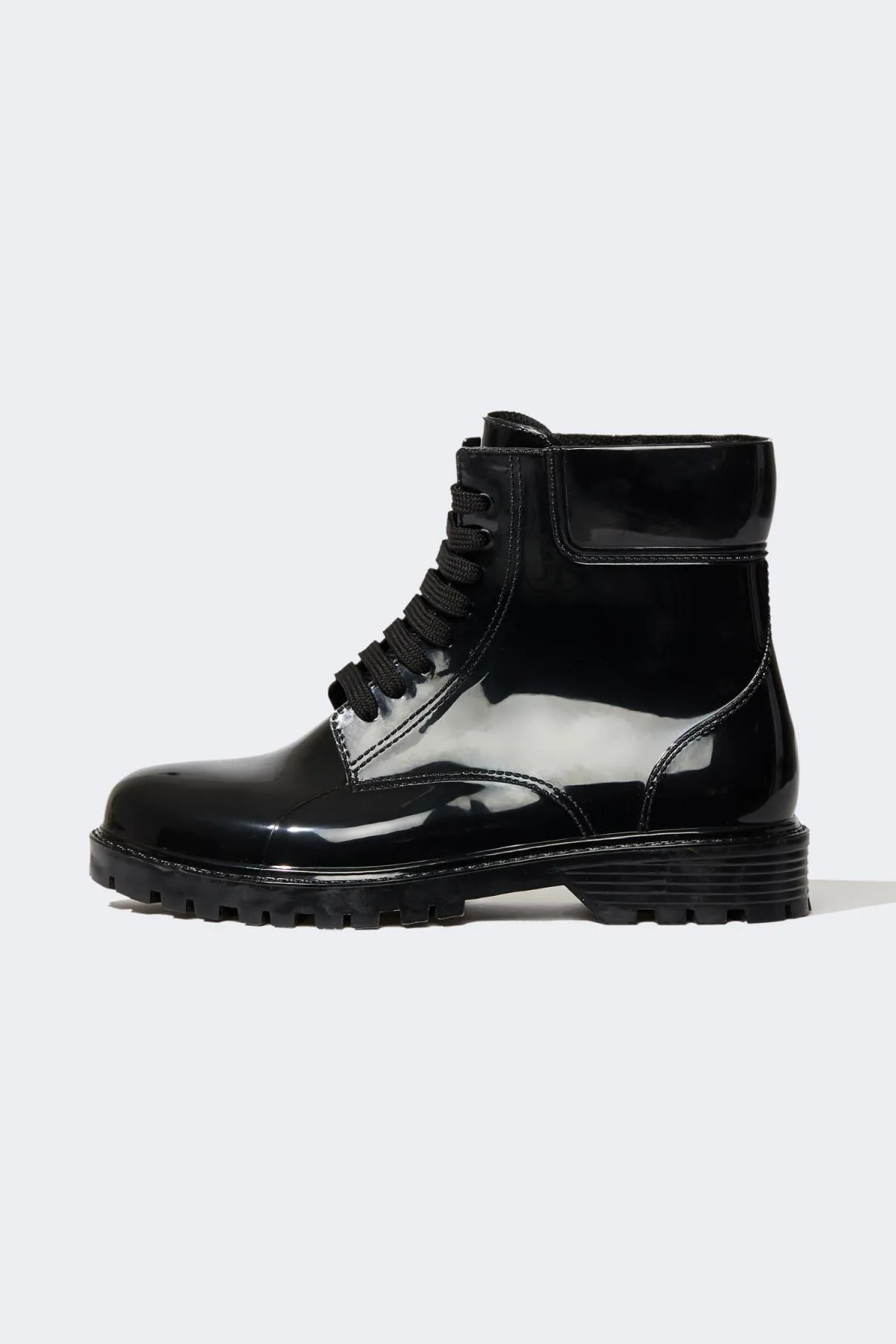 DeFacto  Damen-Winterstiefel aus Kunstleder mit dicker Sohle