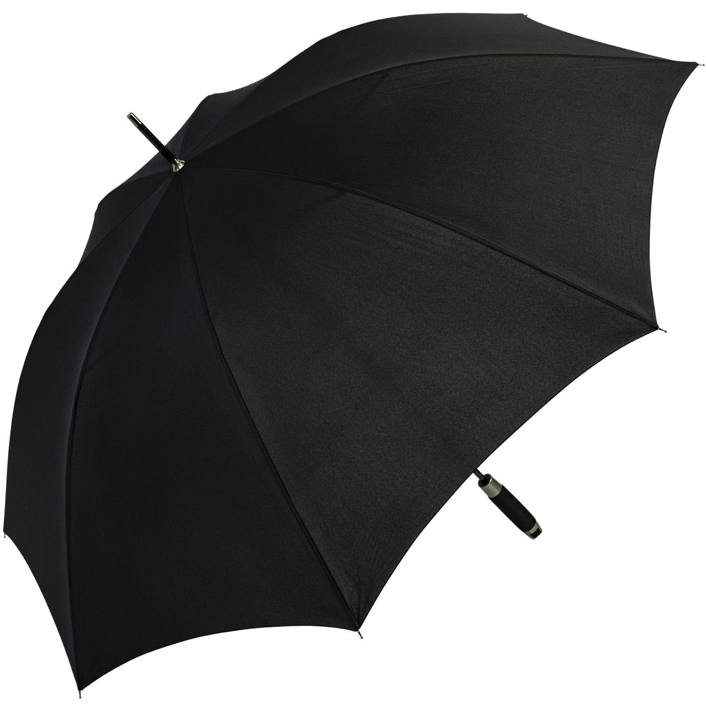 doppler® Langregenschirm XXL Golfschirm, Partnerschirm für Damen und Herren, groß und stabil, uni-Sommerfarben - schwarz