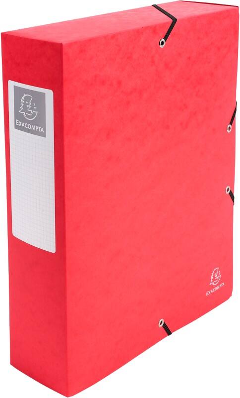 Exacompta Archivboxen 50835E DIN A4  Rot Beschichteter Manila Karton 25 x 33 cm 6 Stück