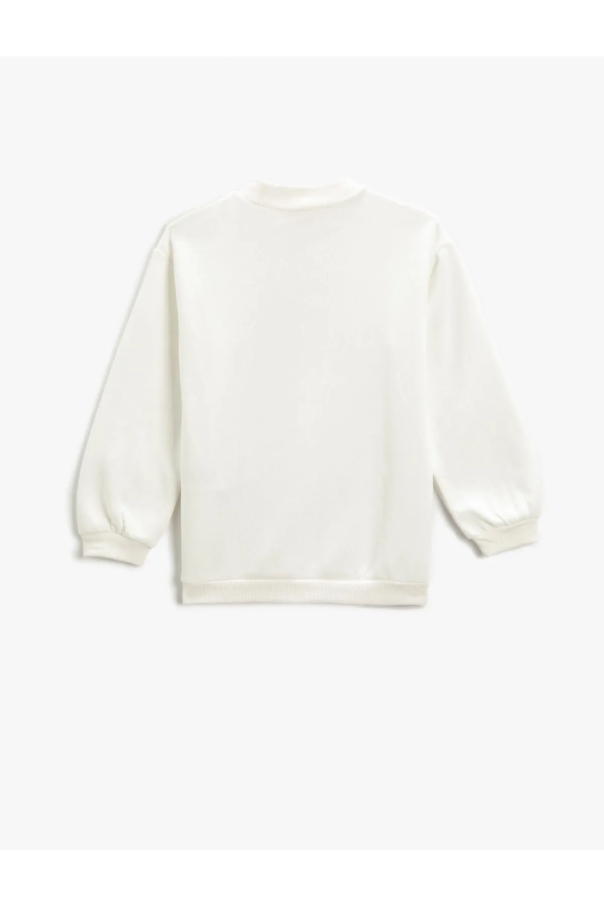 Koton  Ecrufarbenes Mädchen-Sweatshirt 3WKG10172AK