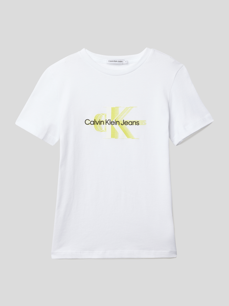 T-Shirt aus Baumwolle in weiß