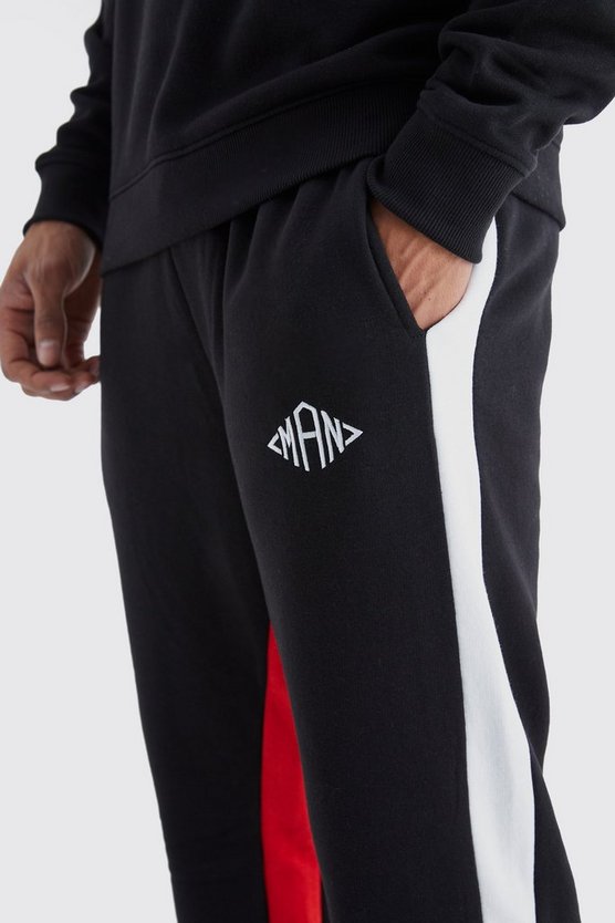 Man Colorblock Jogginghose