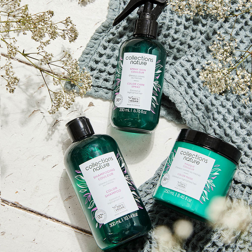 Collections Nature Shampooing Couleur Idéal pour les cheveux colorés ou méchés