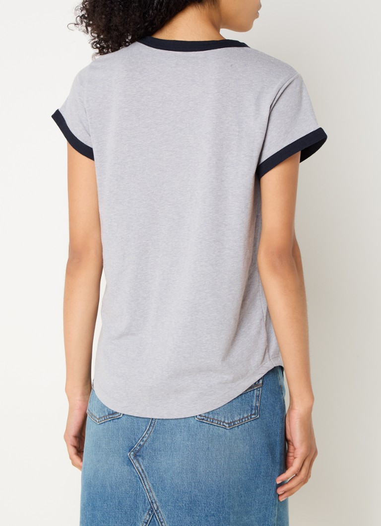 Zadig&Voltaire Woop T-shirt in linen blend with print