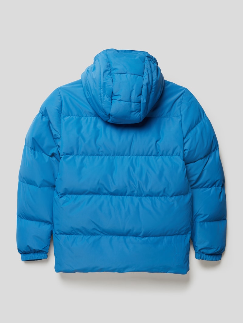 Steppjacke mit Kapuze in blau