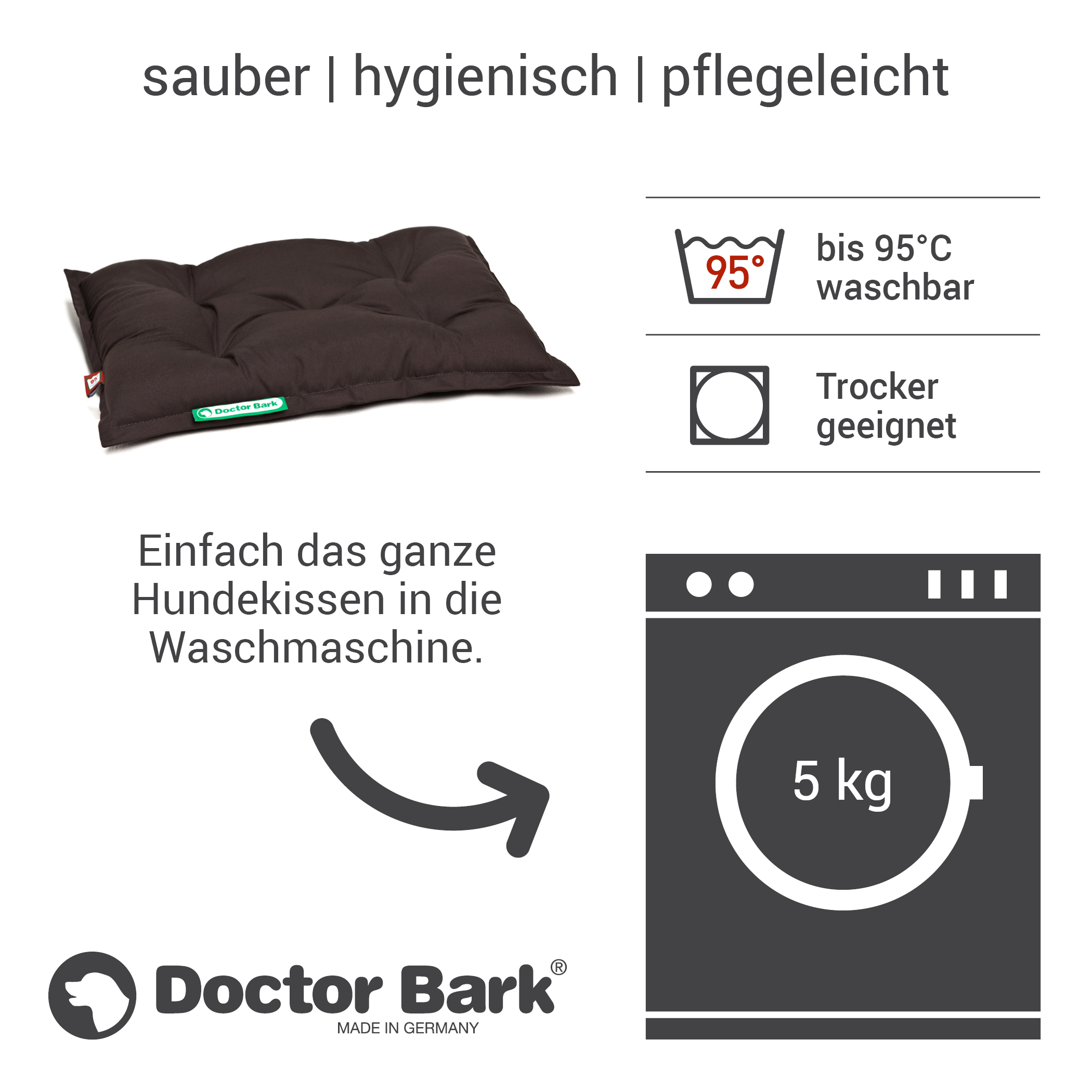 Doctor Bark Hundekissen Doctor Bark Liegekissen Urban sandbraun S
