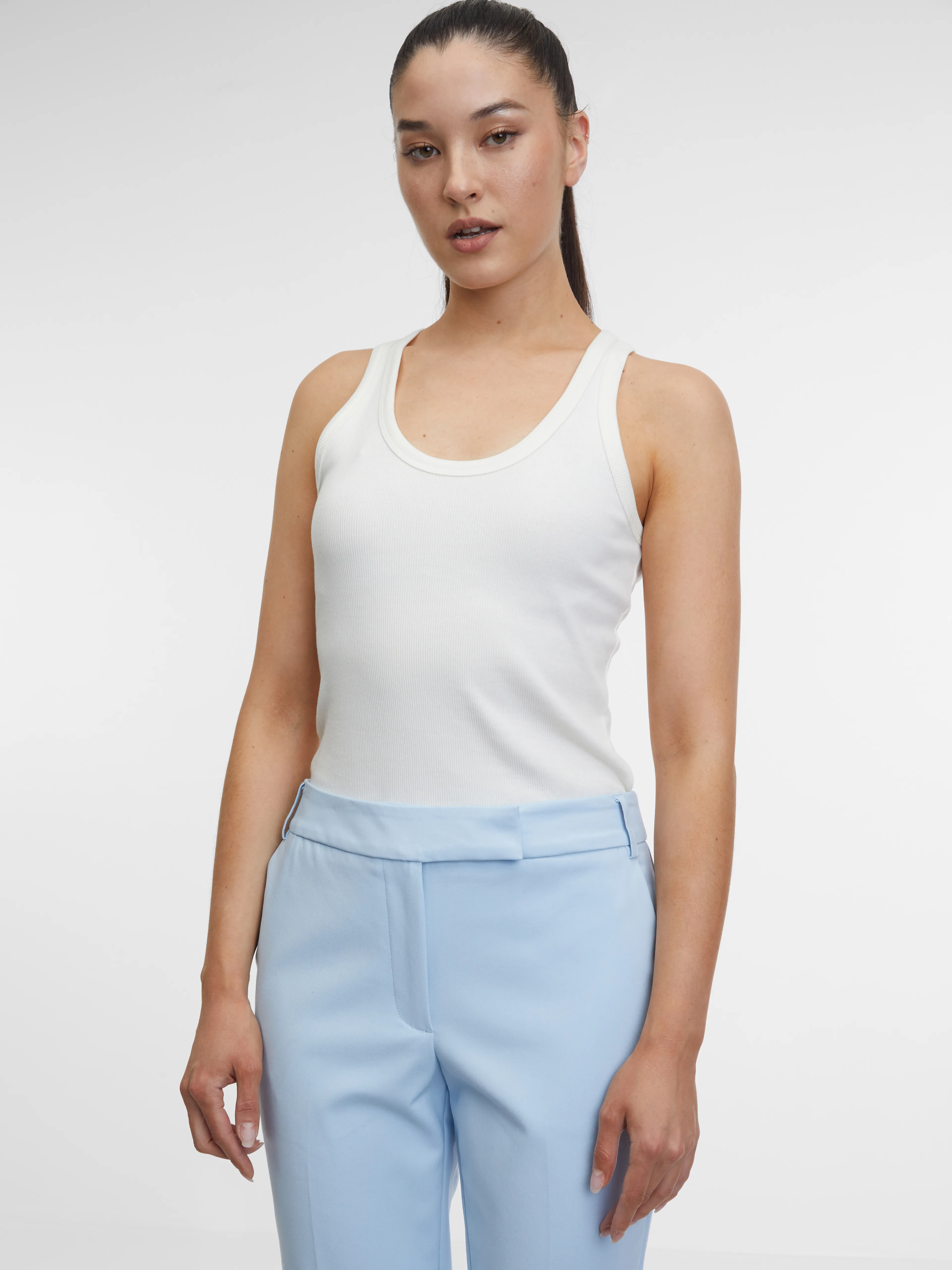 Hellblaue Damenhosen ORSAY