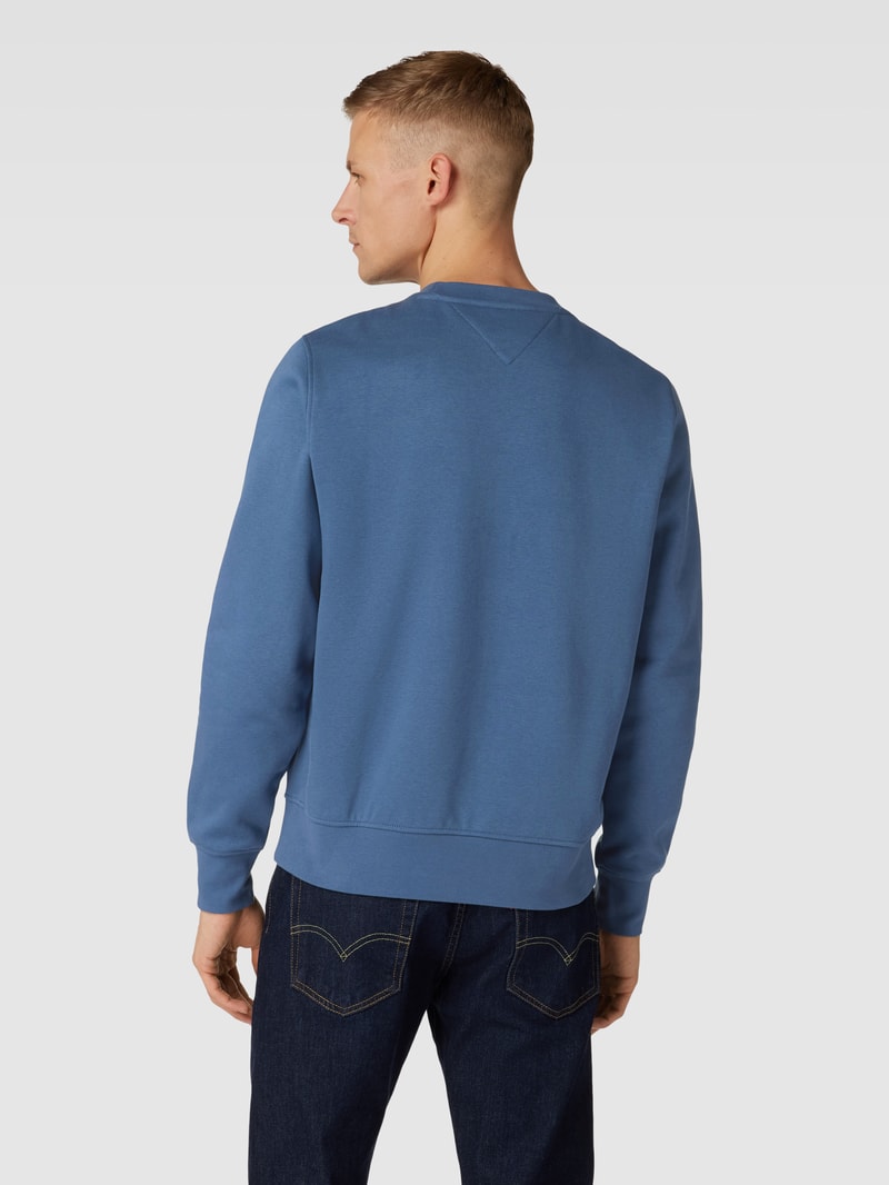 Sweatshirt mit Label-Stitching c in jeans