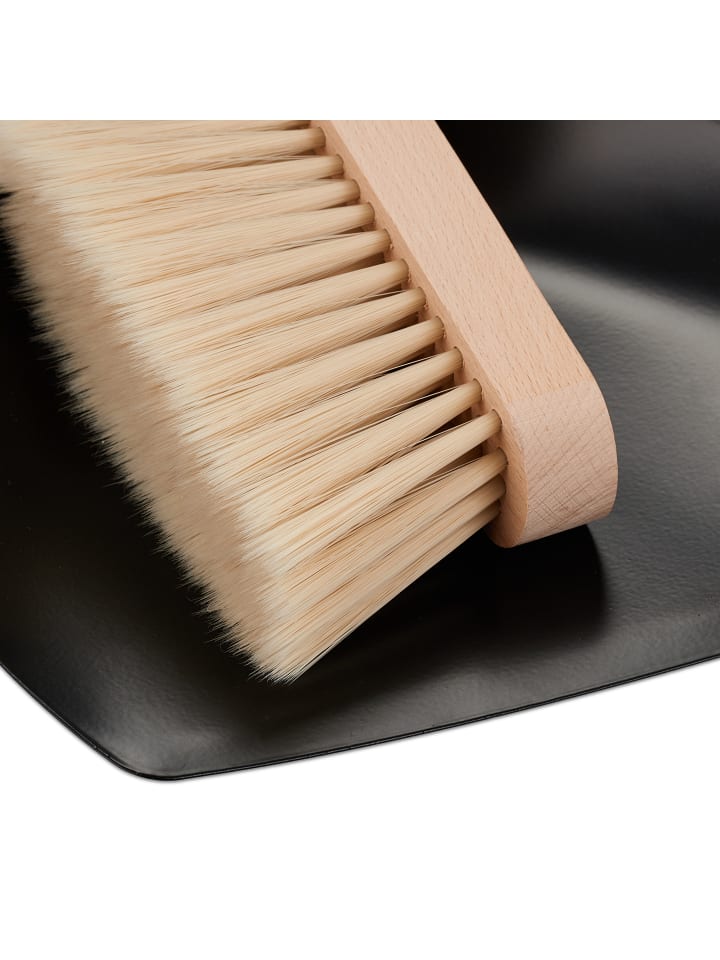 relaxdays Kehrgarnitur in Schwarz/ Natur günstig kaufen onesize