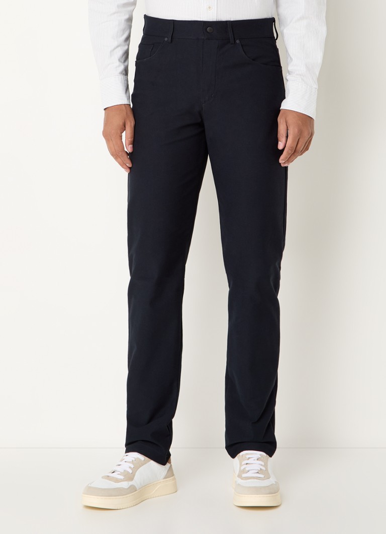 Boggi Milano  Straight leg jeans met stretch