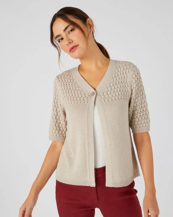 Boléro maille fantaisie