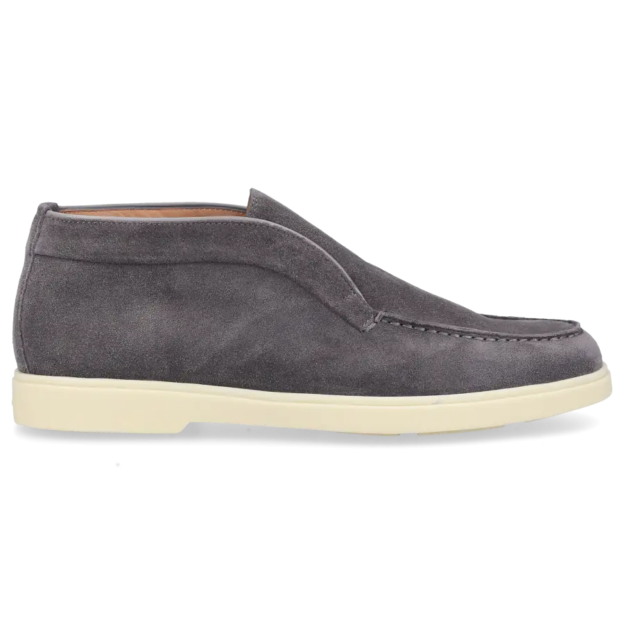 Santoni - Stiefeletten DESERT BOOT Veloursleder - grau
