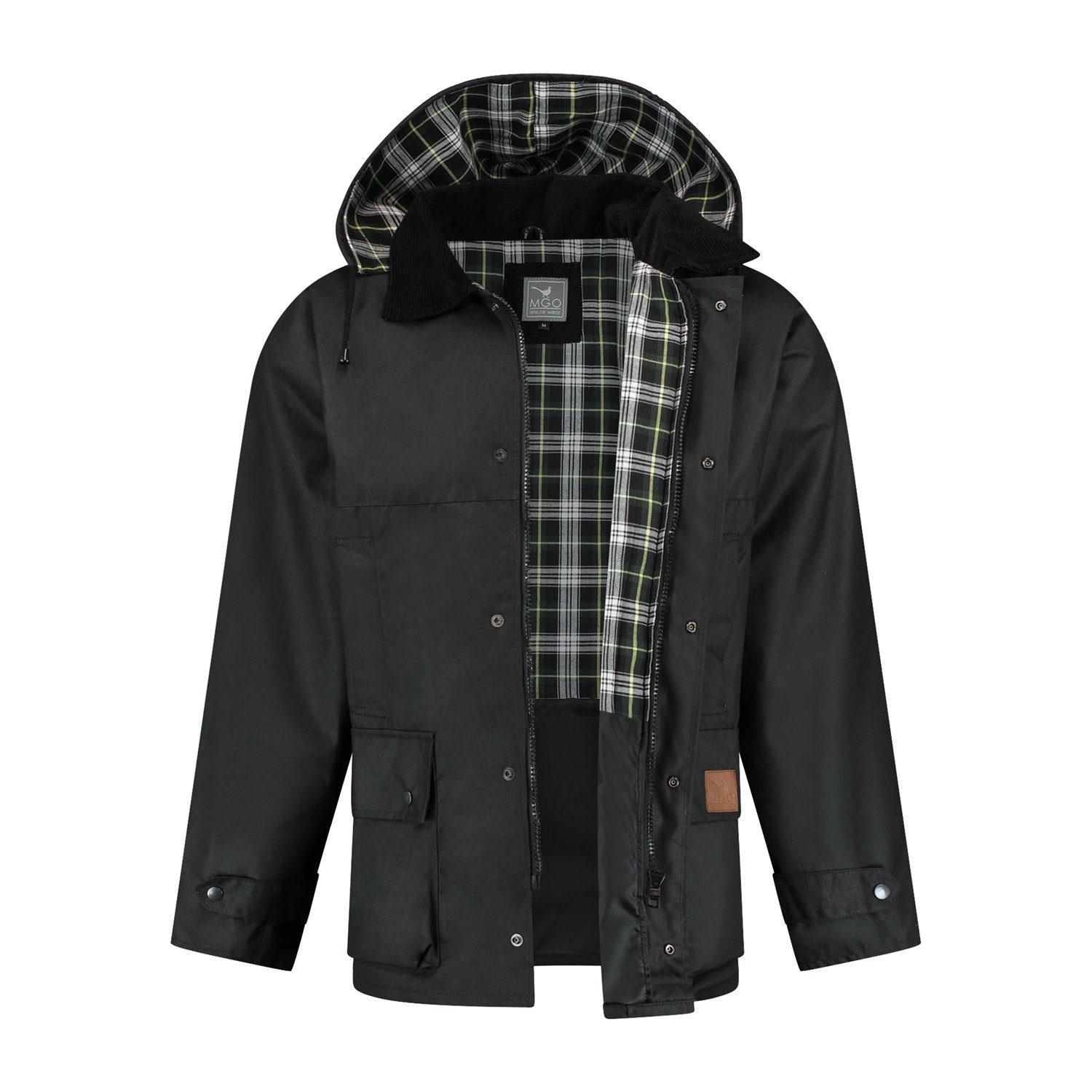 MGO Outdoorjacke Bradford Wax Jacket winddicht und wasserabweisend