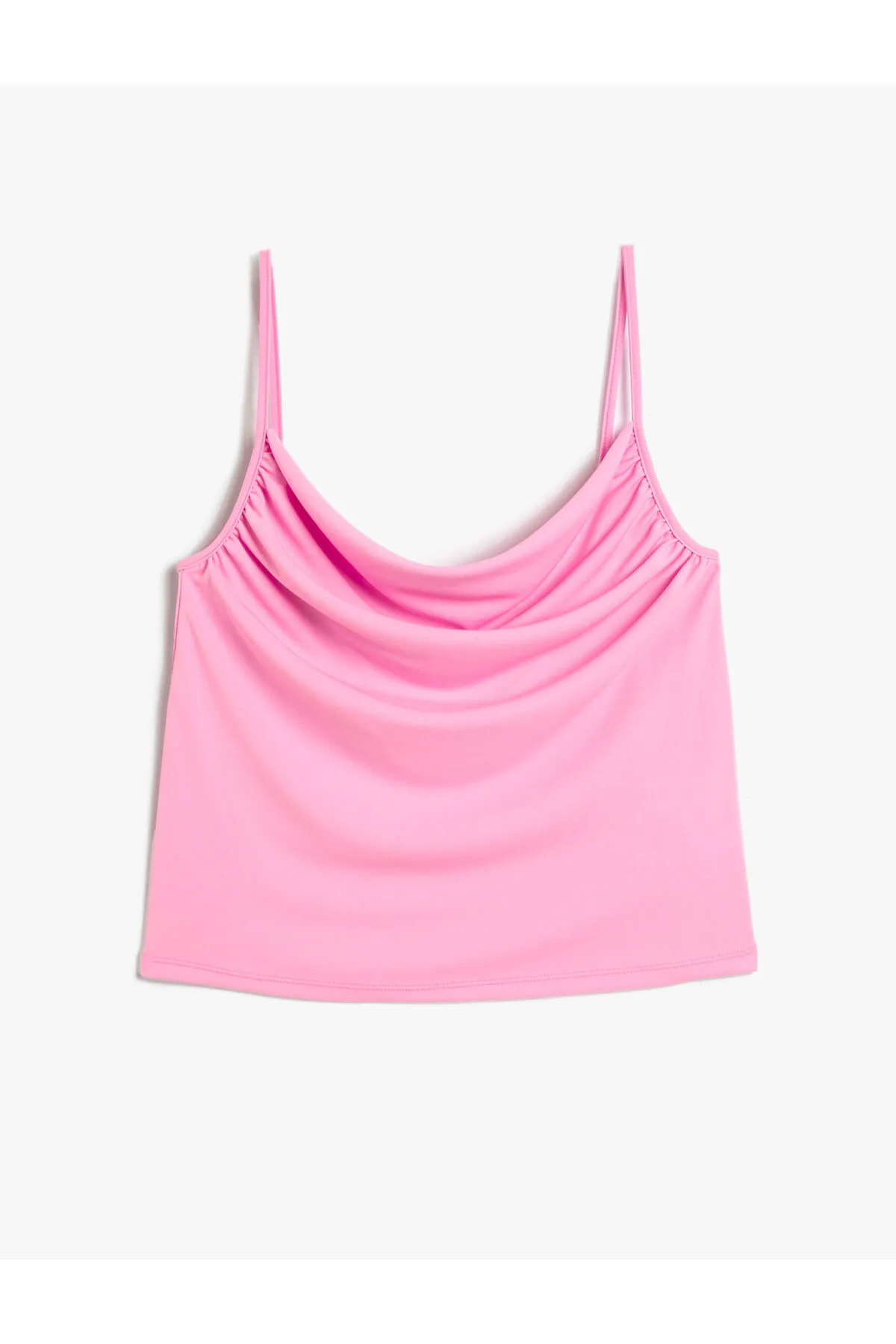 Koton  Degaje Crop Top mit Kragen und Trägern