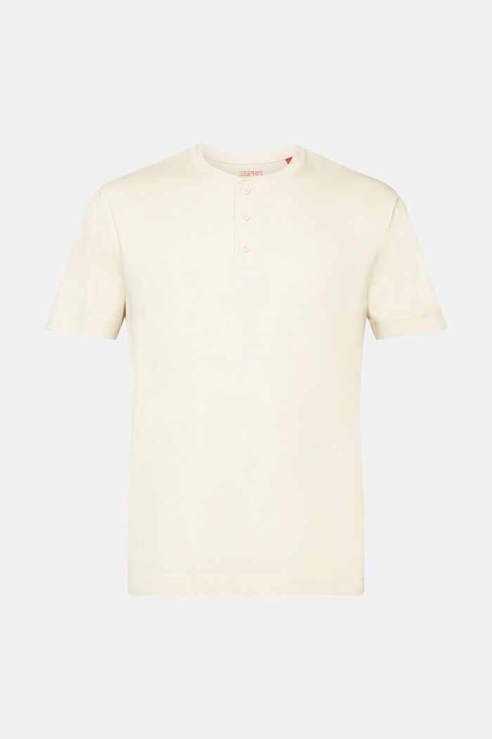 Henley-T-Shirt, 100 % Baumwolle
