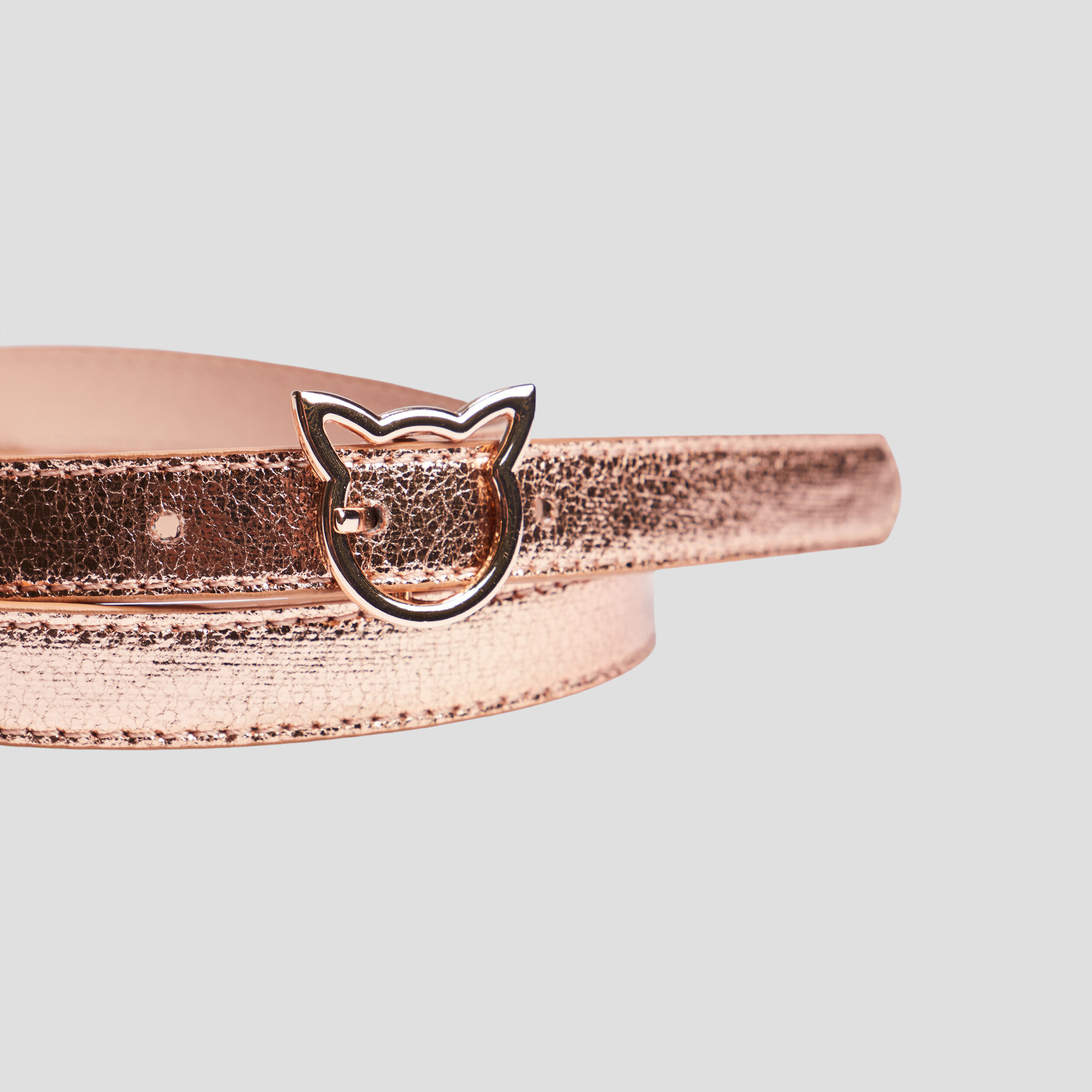 Ceinture métallisée rose fille | La Halle