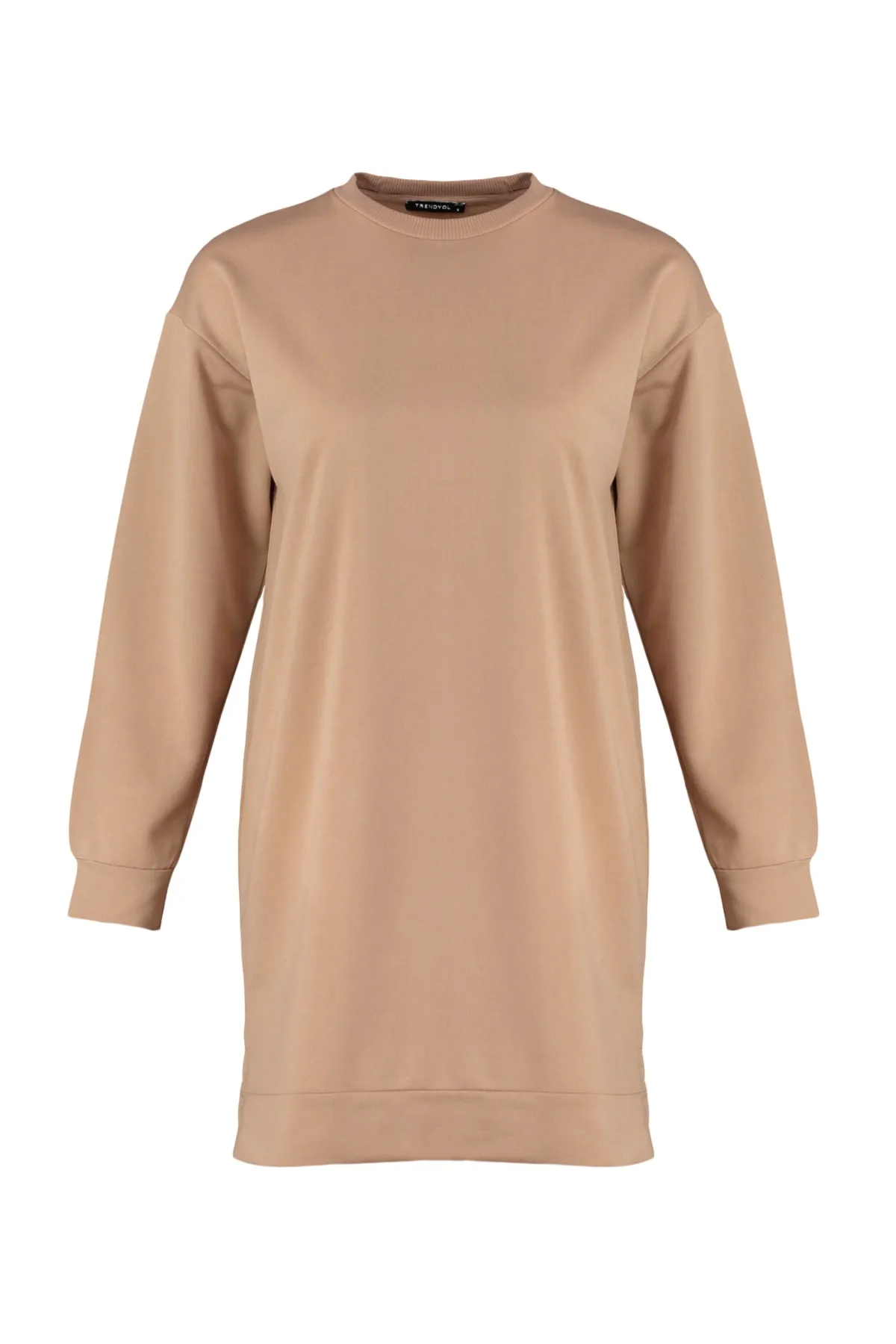 Trendyol Modest  Schwarz-Hellbraunes 2er-Pack Basic-Strick-Sweatshirt mit Rundhalsausschnitt TCTAW22TW0152