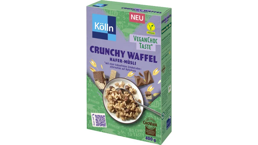 Kölln Crunchy Waffel Hafer-Müsli vegan 400 g