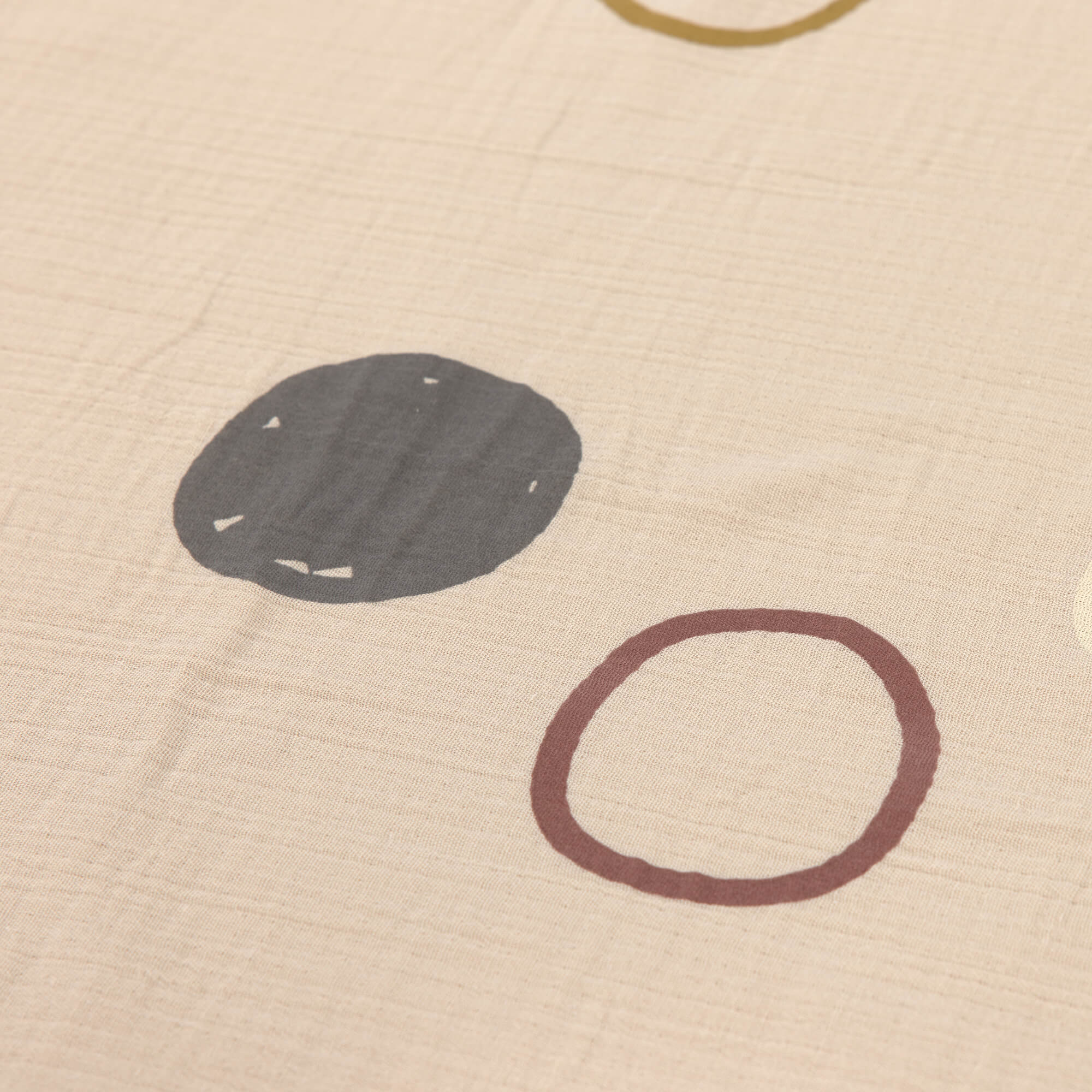 Babydecke - Bio Baumwolle, Circles, Weiß