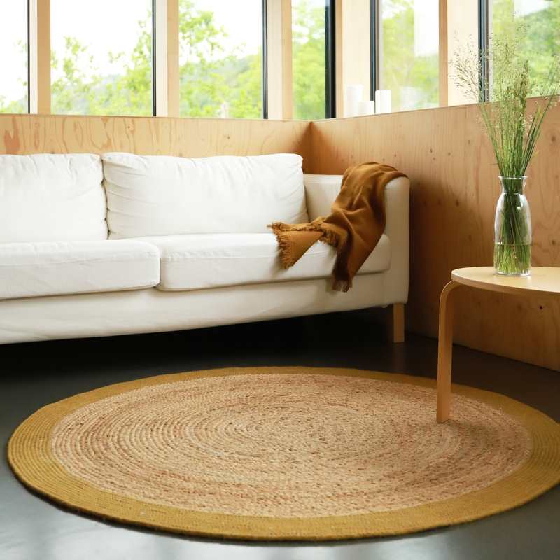 Tapis jute & laine YHUKI