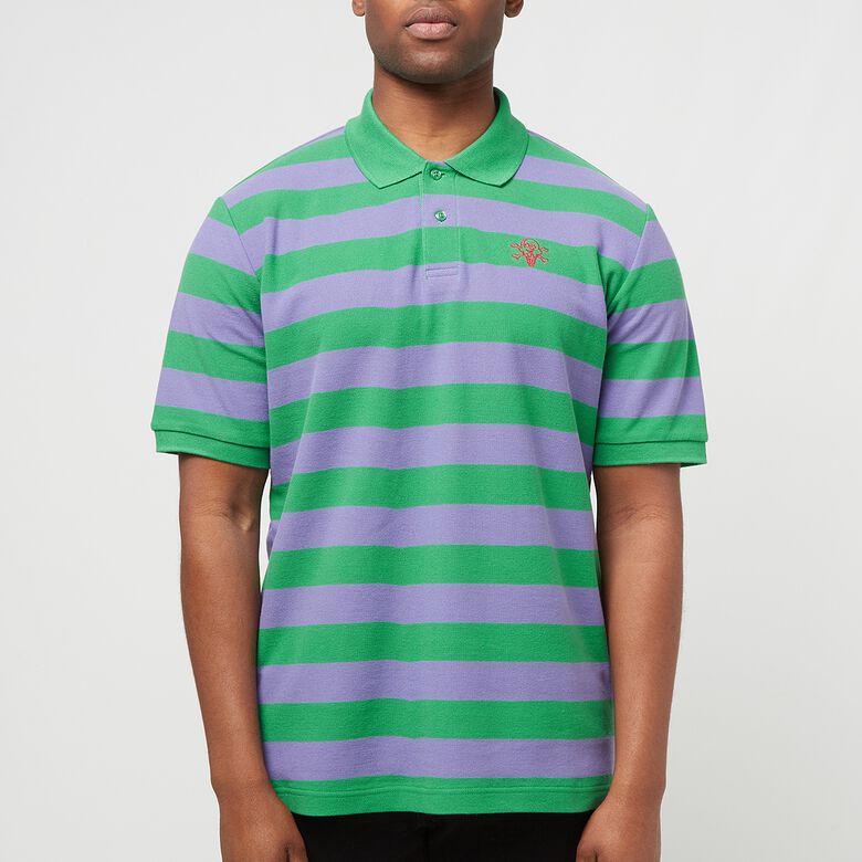 ICECREAM Striped Polo green stripe