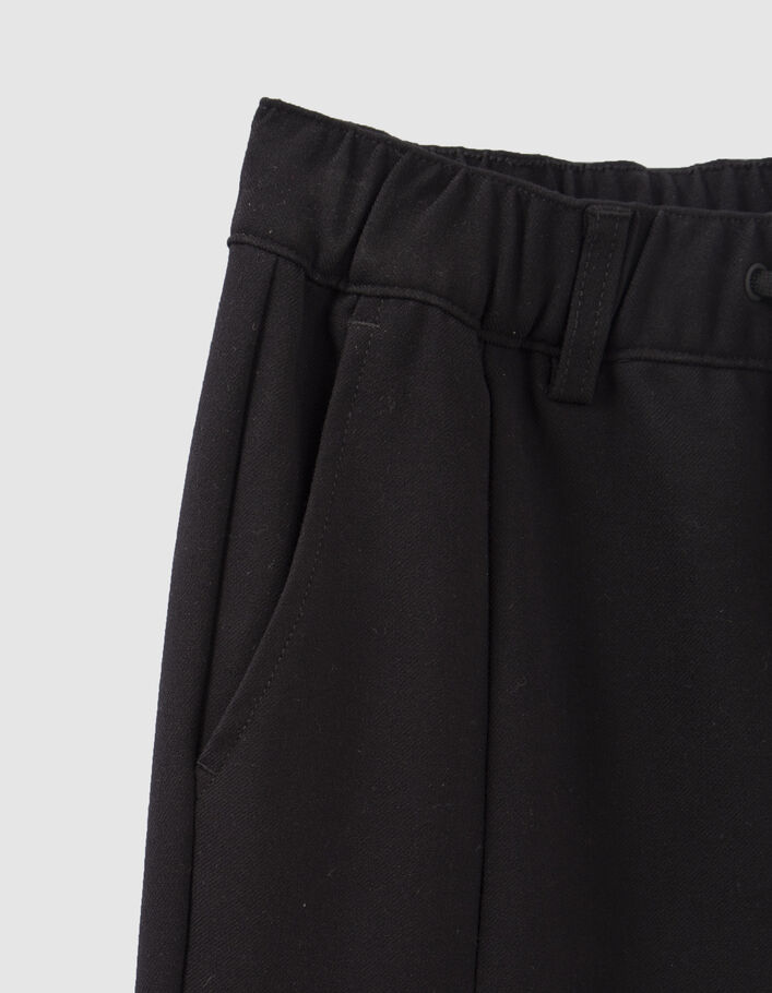 Pantalon BATTLE noir esprit jogging garçon