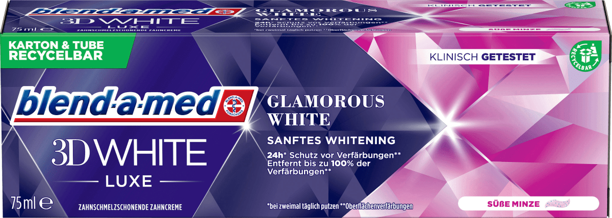 Zahnpasta 3D White Luxe Glamorous White, 75 ml