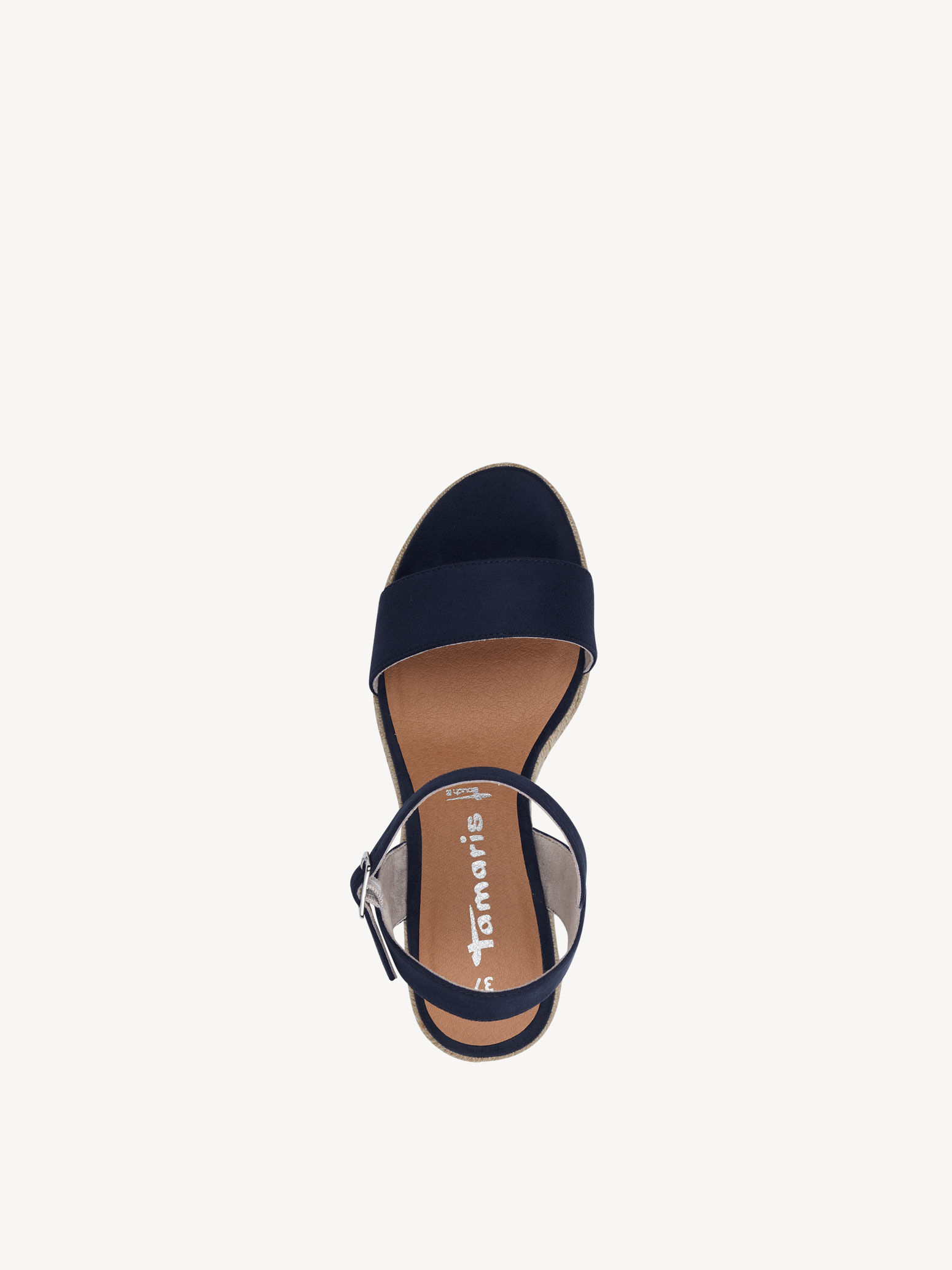 Sandale à talon - bleu