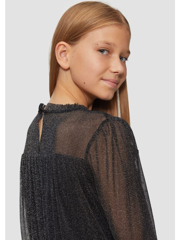 s.Oliver Bluse langarm in Schwarz günstig kaufen