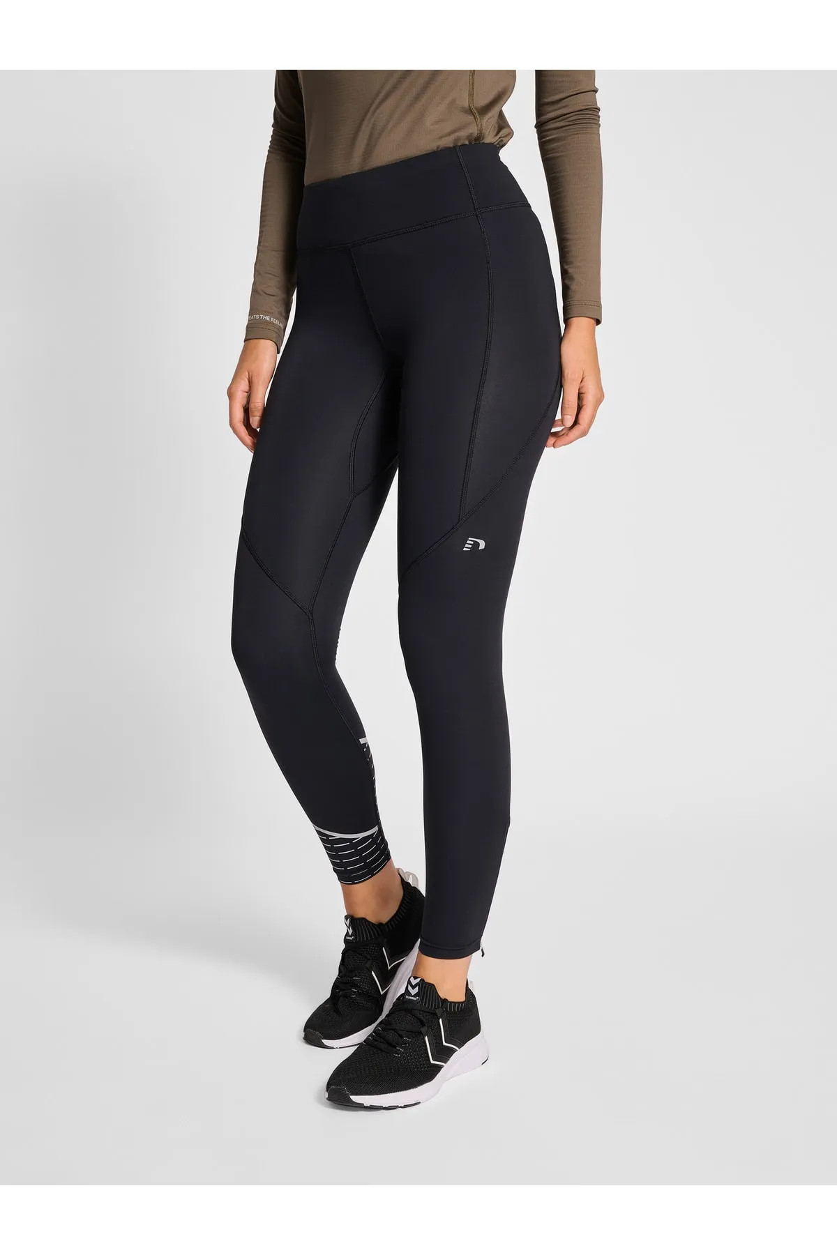NEWLİNE  Sport-Leggings - Schwarz - Mittlerer Bund