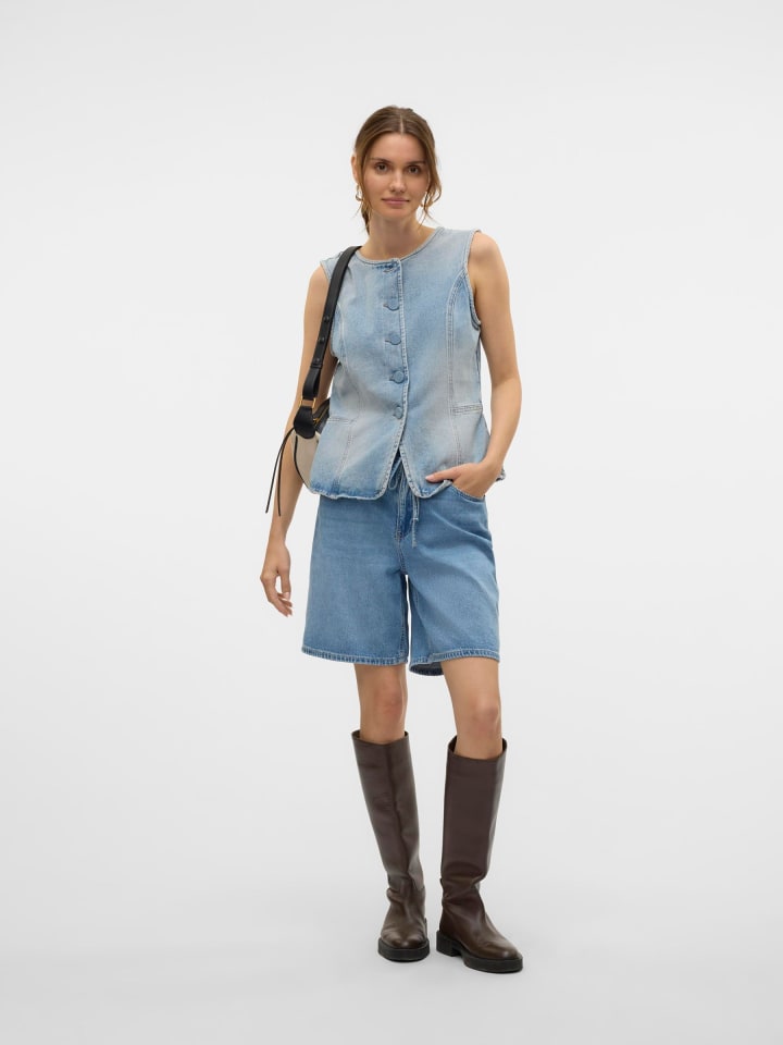 Vero Moda Jeans-Shorts in Light Blue Denim günstig kaufen