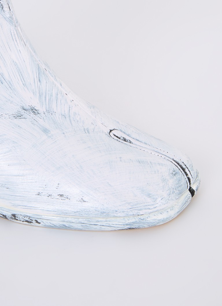 Skórzane botki Maison Margiela Tabi Bianchetto