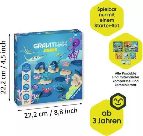 GraviTrax Junior Extension Ocean - Kugelbahn-Erweiterung für Kinder ab 3 Jahren