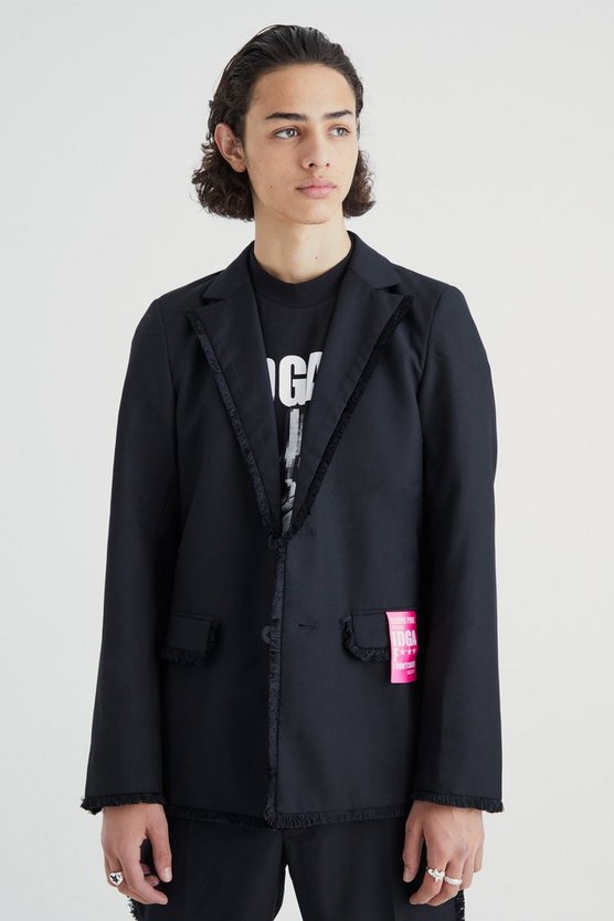 Slim-Fit Blazer mit Naht-Detail