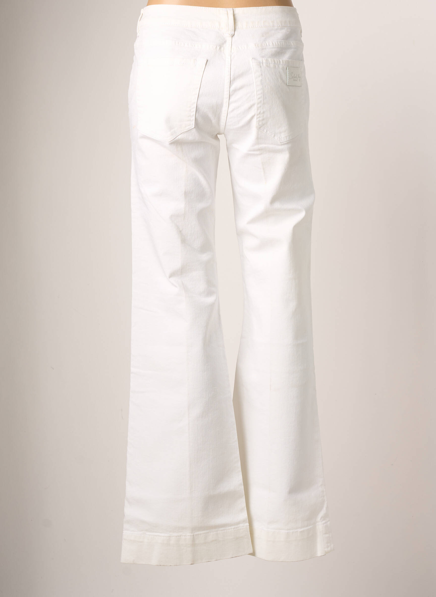 School Rag Jean Flare Femme couleur beige