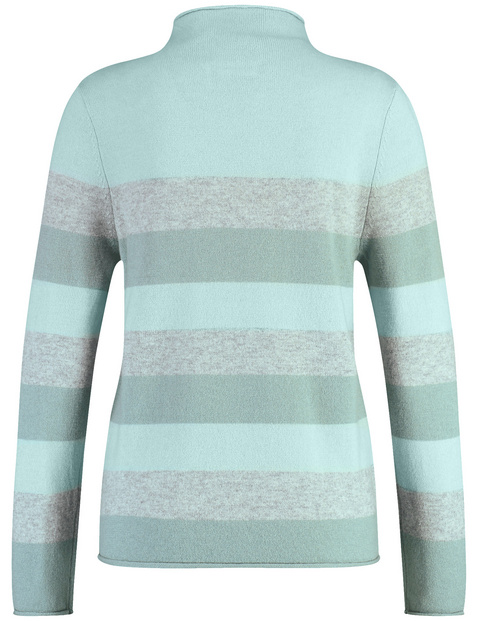 Wollpullover mit Blockstreifen