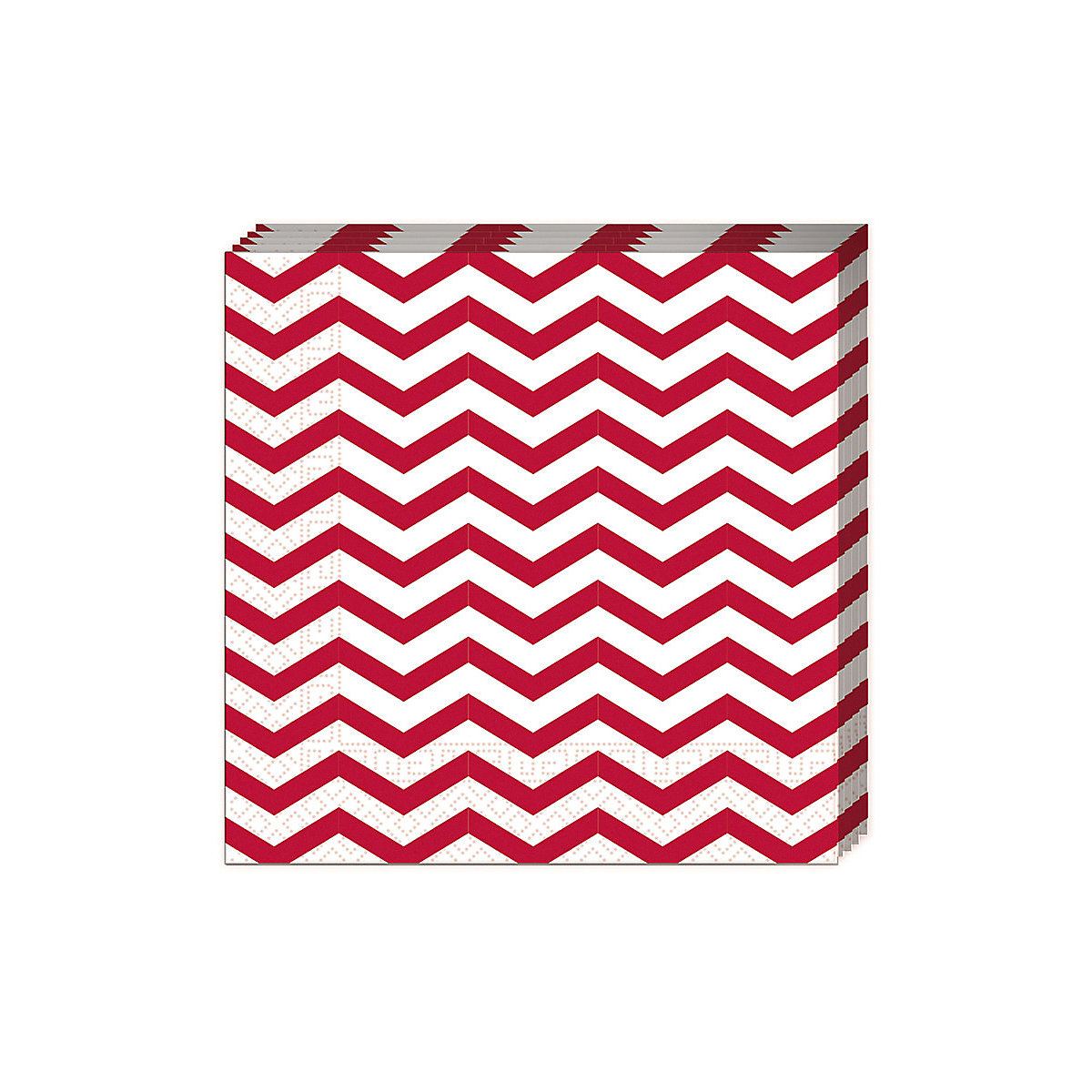 Servietten Red Chevron, 33 x 33 cm, 3-lagig, 20 Stück