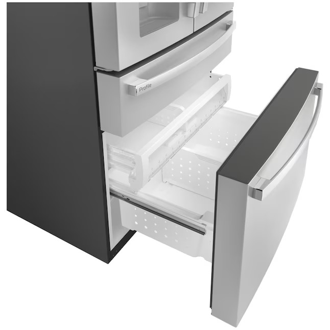 GE Profile 27.9-cu ft Smart French Door Refrigerator with Ice Maker and Door within Door (Fingerprint-resistant Stainless Steel) ENERGY STAR